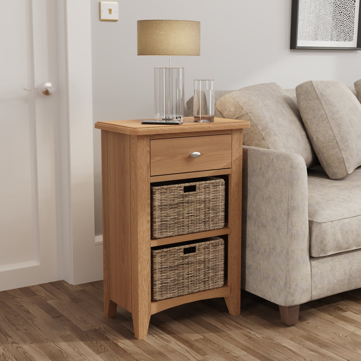 Guildford 1 Drawer 2 Basket Unit