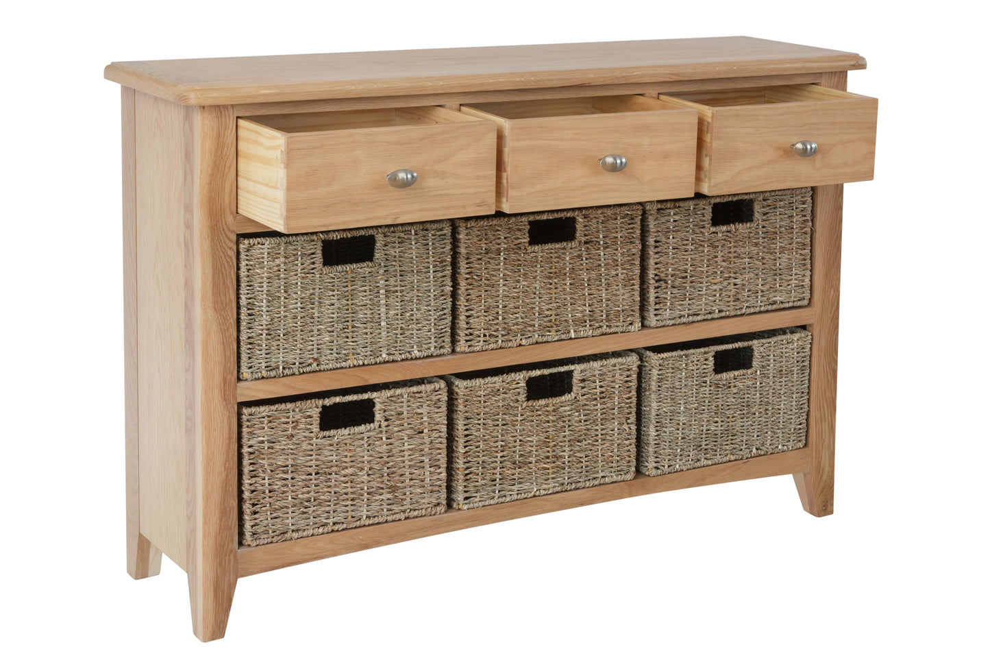 Guildford 3 Drawer 6 Basket Unit