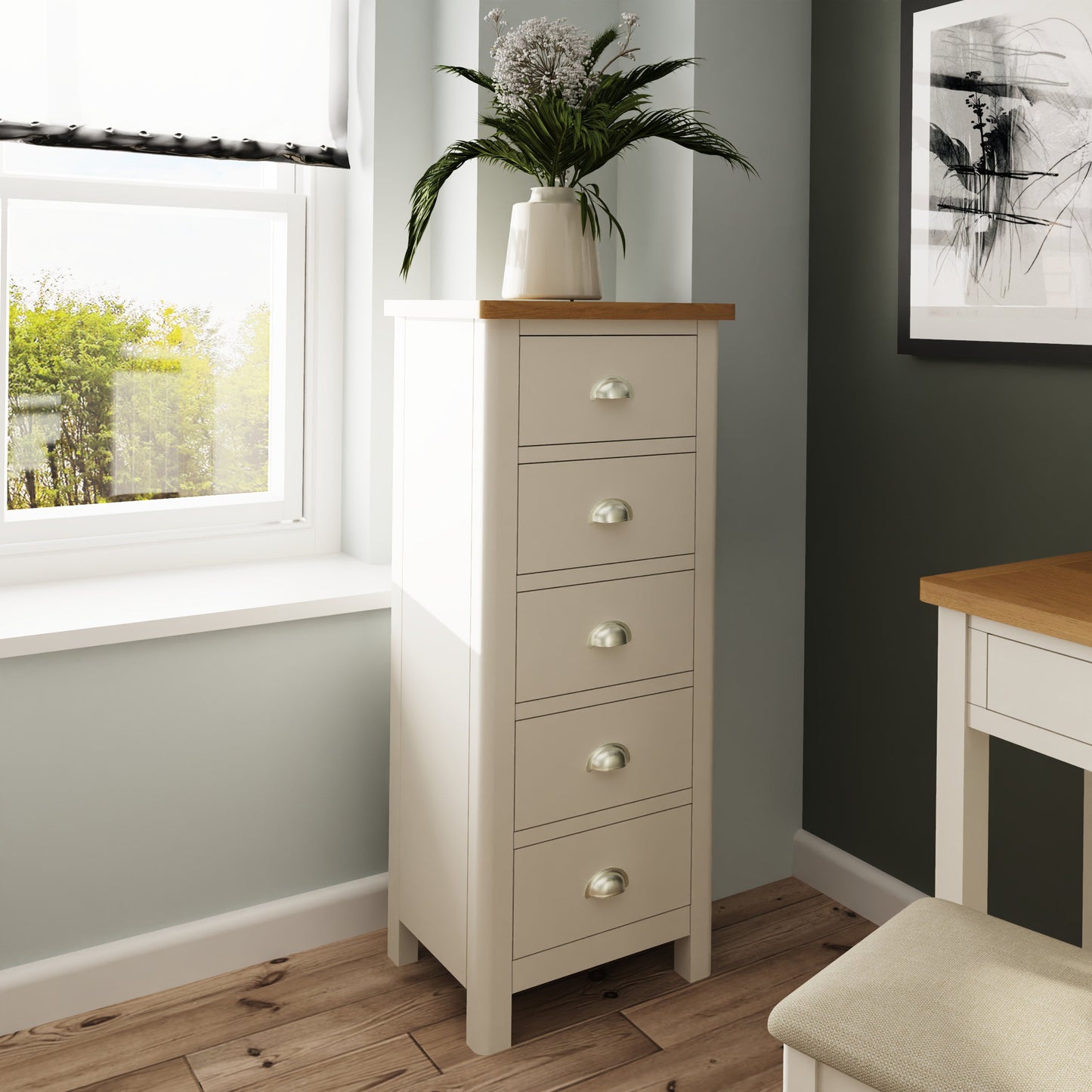 Dover 5 Drawer Narrow Chest