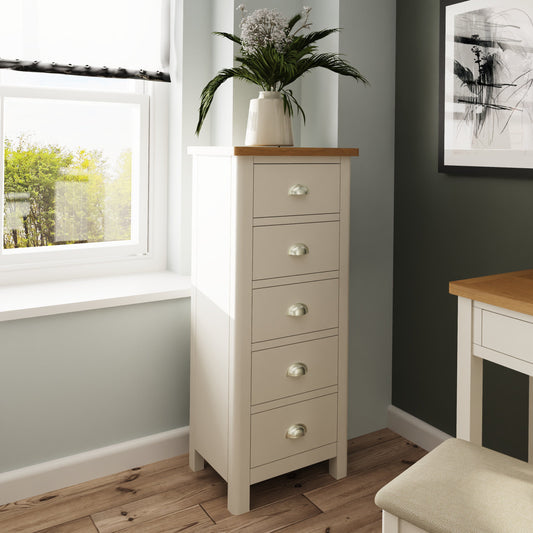 Dover 5 Drawer Narrow Chest