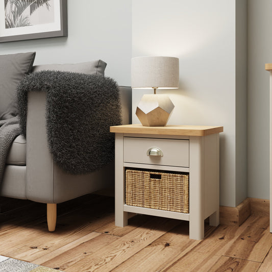 Dover 1 Basket Lamp Table