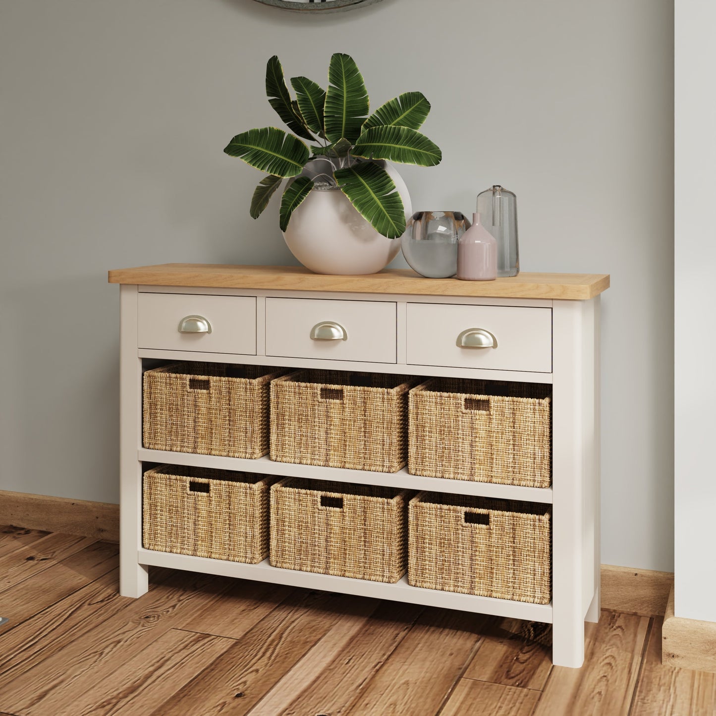 Dover 3 Drawer 6 Basket Unit