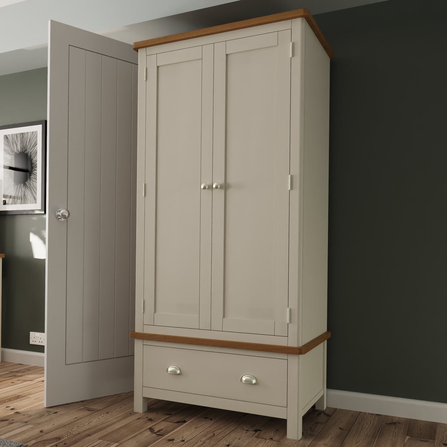 Dover 1 Drawer Wardrobe