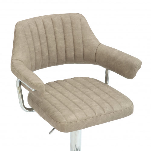 Cortez Leather Effect Bar Stools