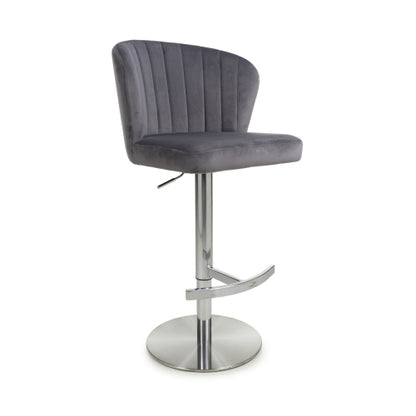 Sigma Brushed Velvet Bar Stools