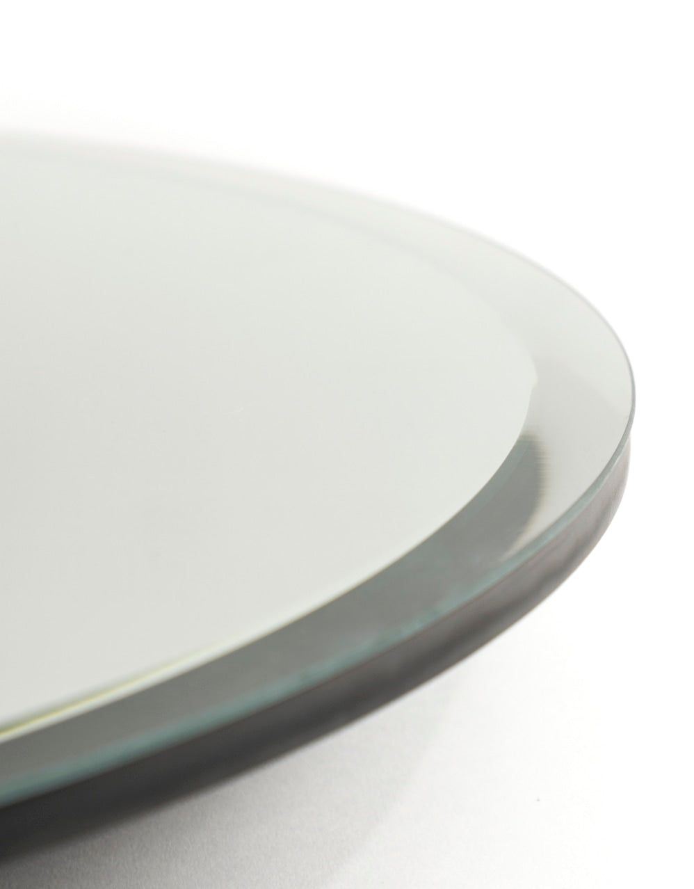 Round Medium Plain Mirror w/ Bevel Edge
