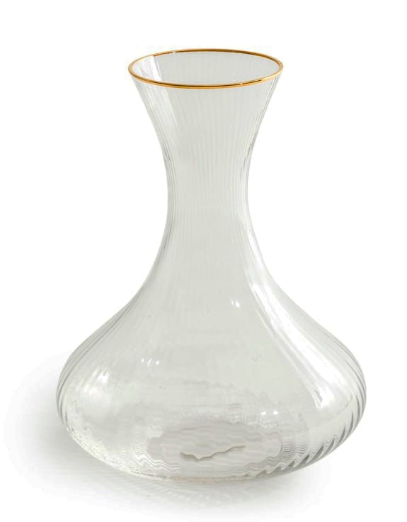 Italia' Wine Decanter with Gold Rim