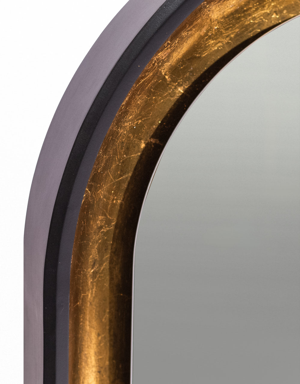 Limehouse Black & Gold Arch Wall Mirror
