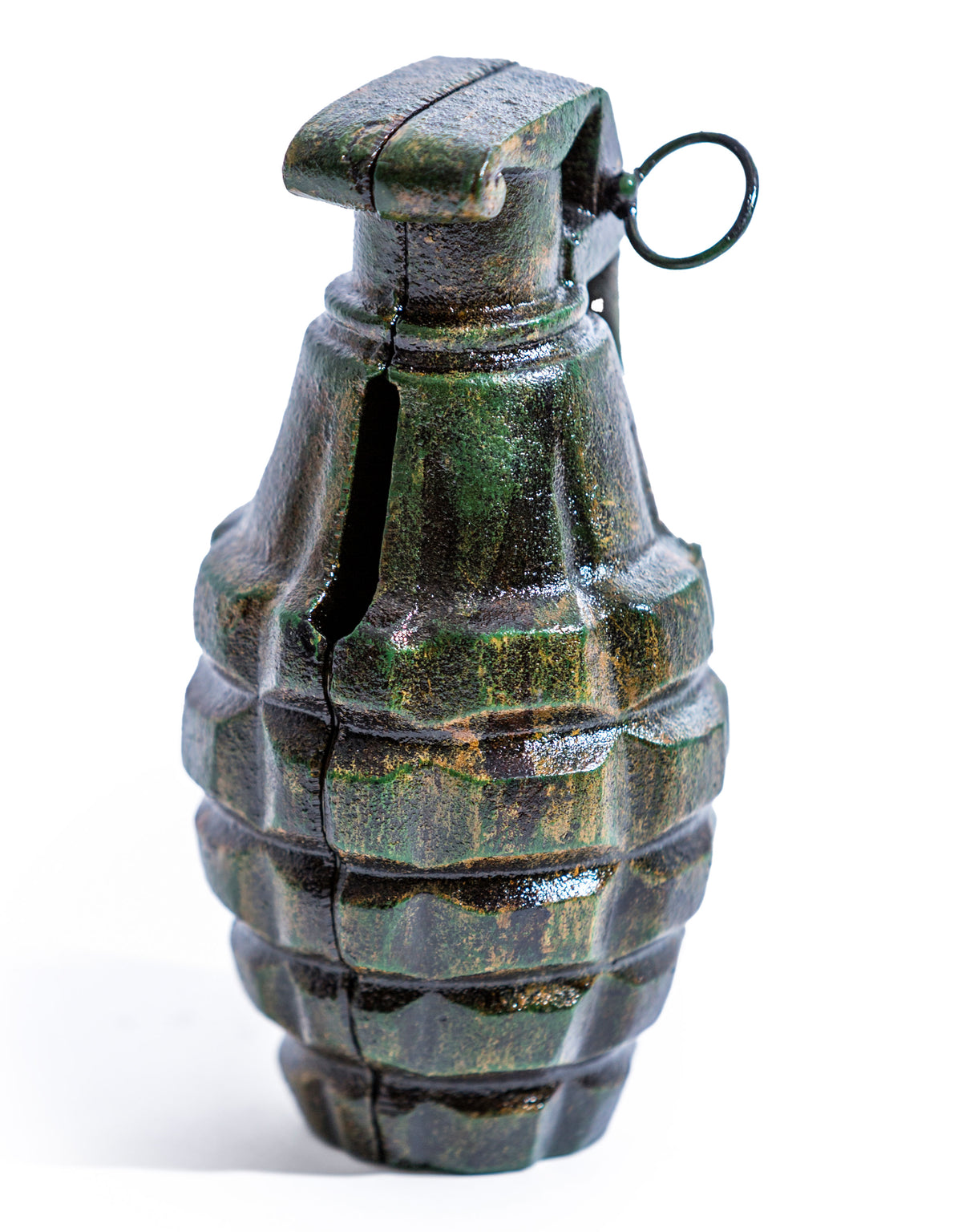 Cast Iron Hand Grenade Ornament / Coin Bank