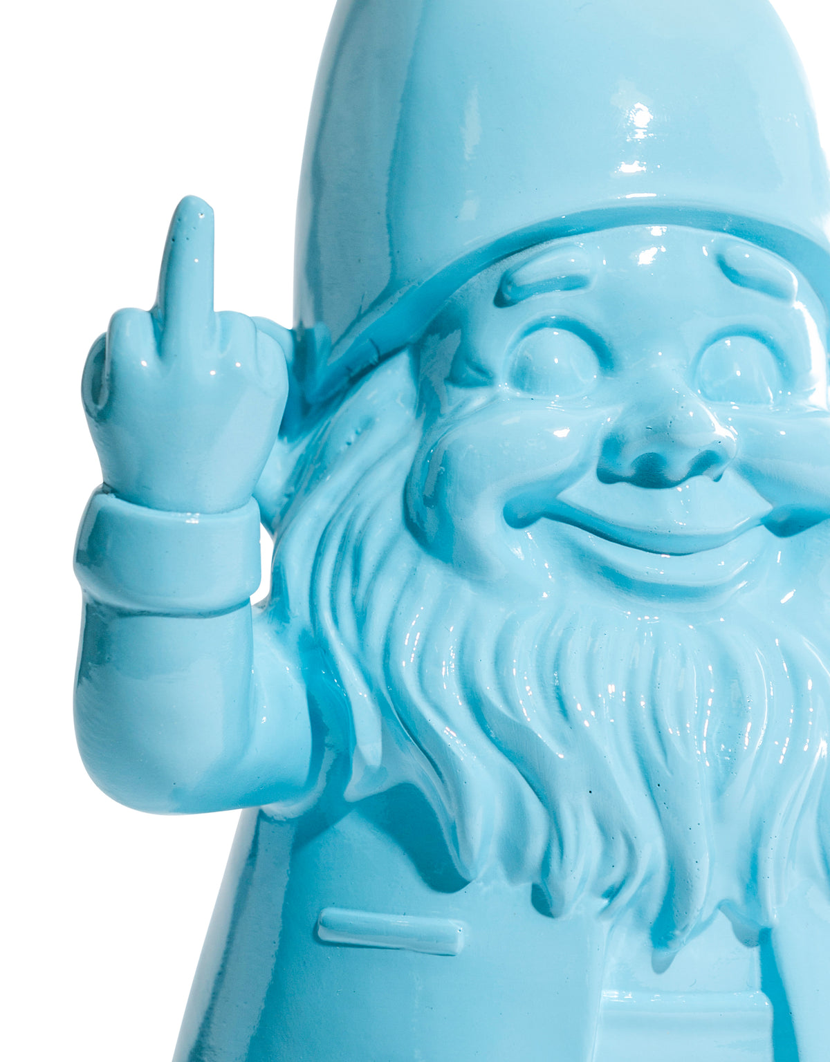 Medium Bright Blue "Naughty Gnome" Figure