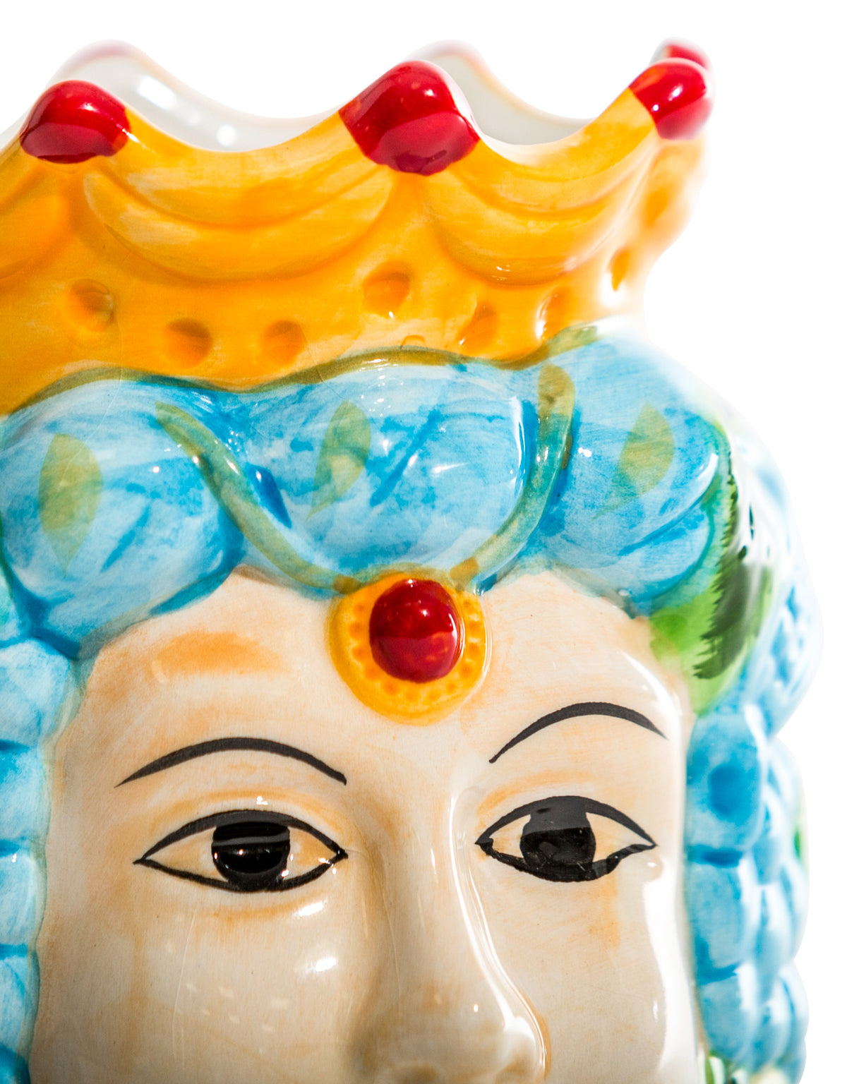 Sicilian Queen Moor Head Ceramic Storage Pot