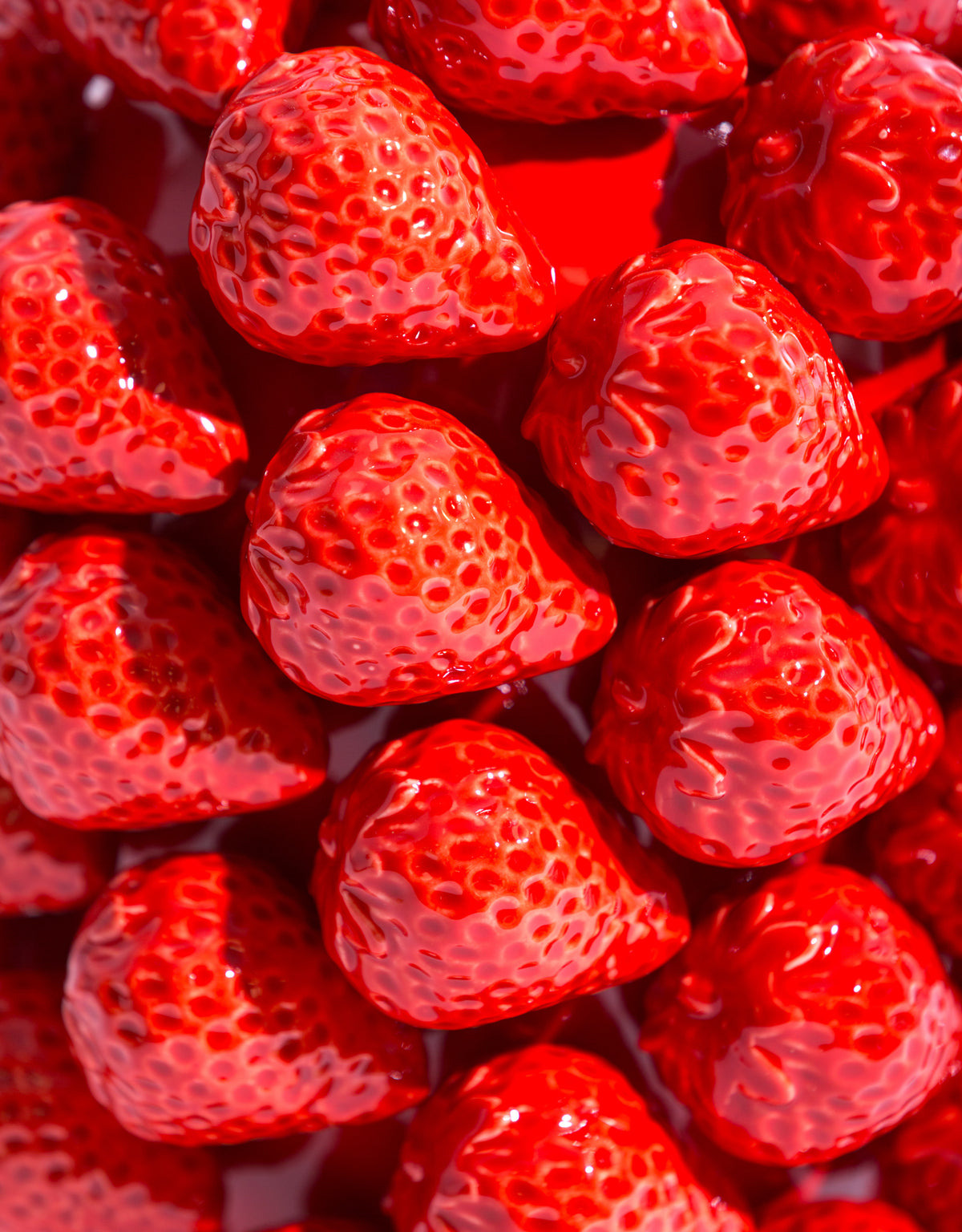 Ceramic Extra Large Multi Strawberry Vase