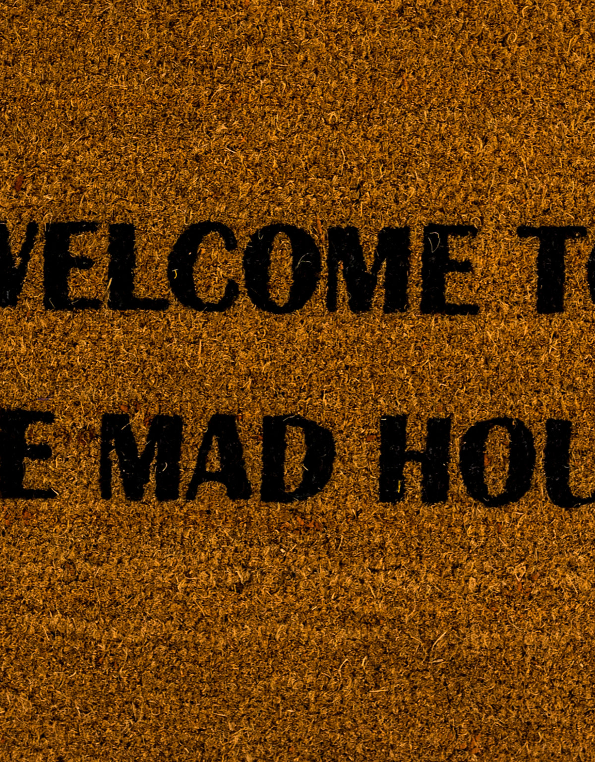 "Welcome To The Mad House" Doormat