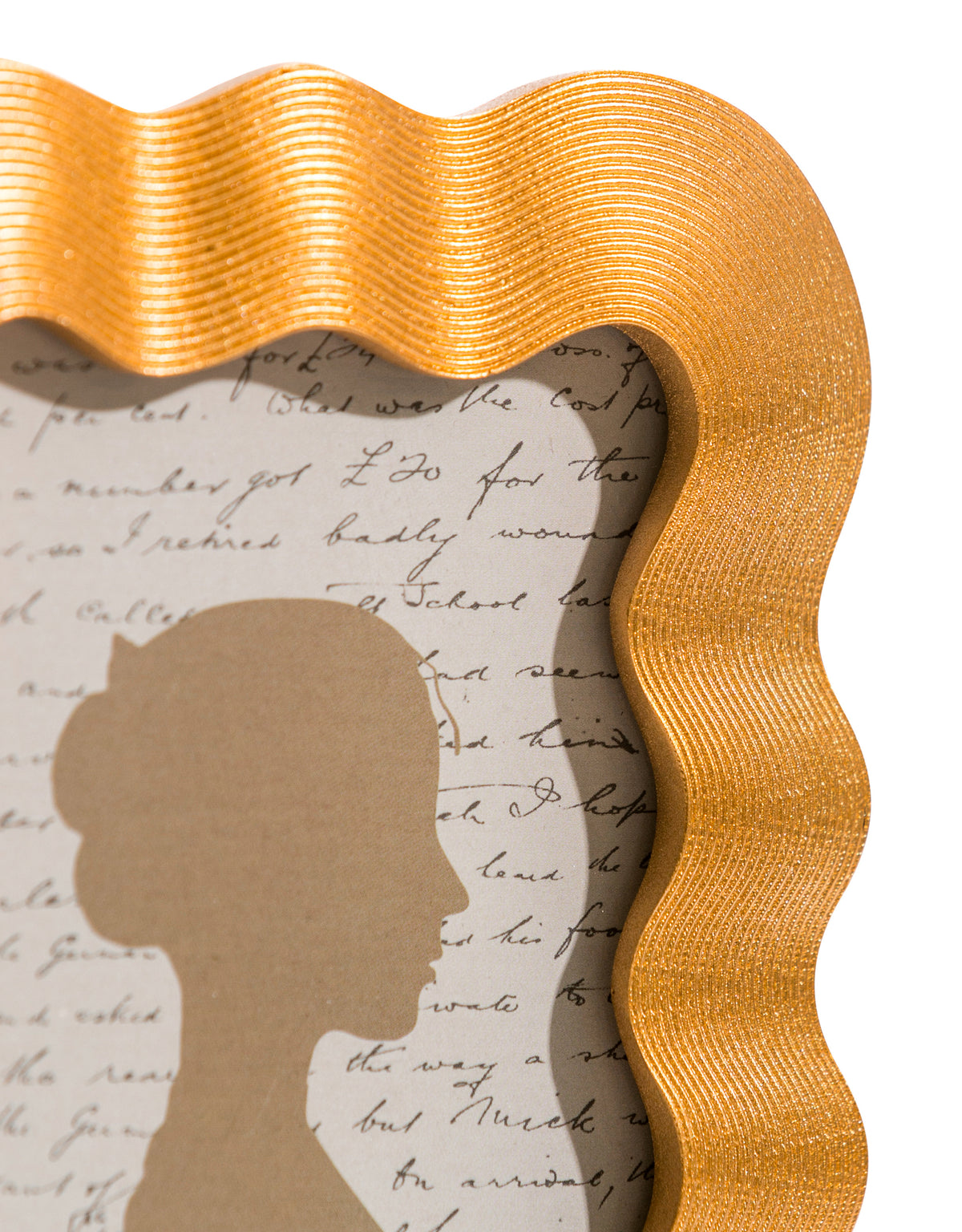Gold Wave 5x7" Photo Frame