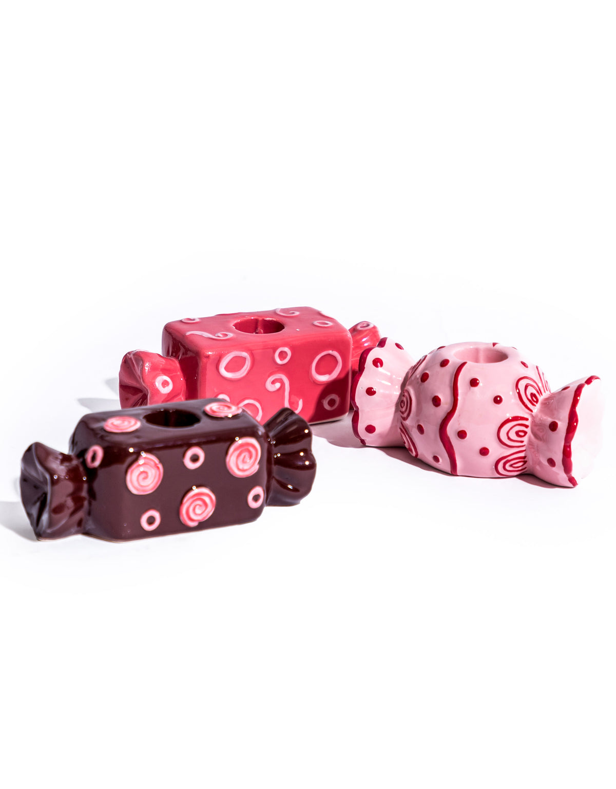 Ceramic Candy Candle Holder