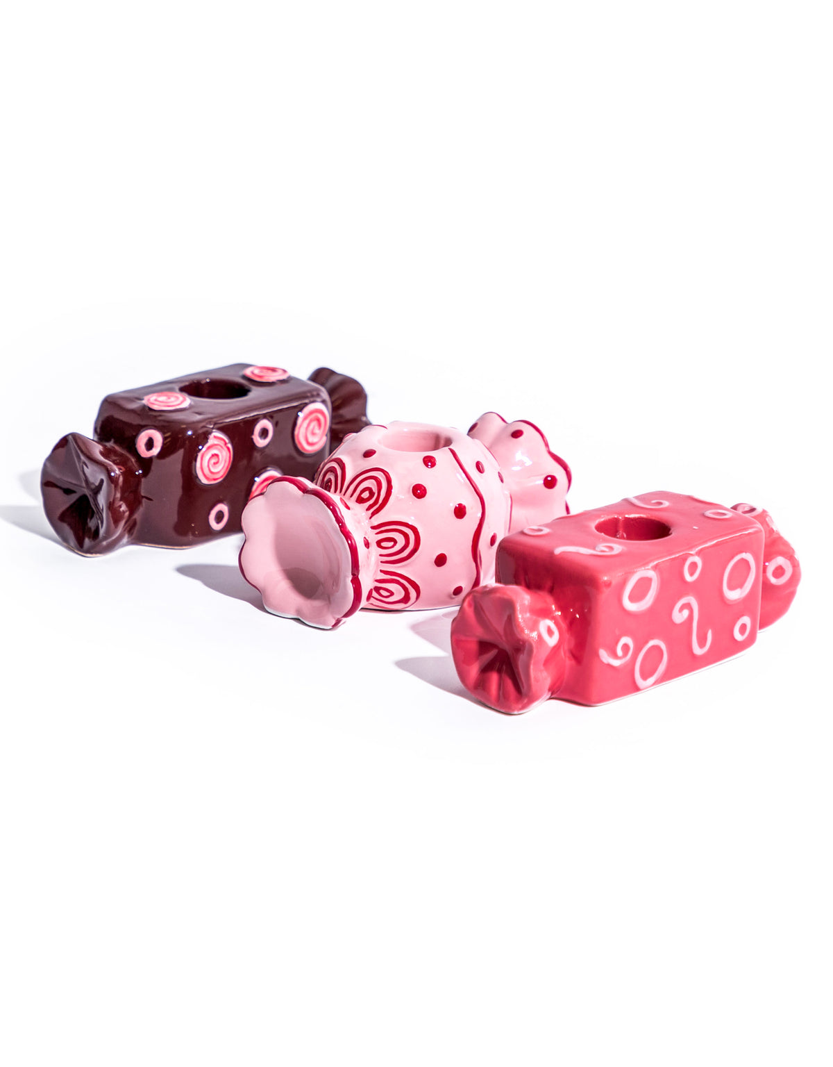 Ceramic Candy Candle Holder