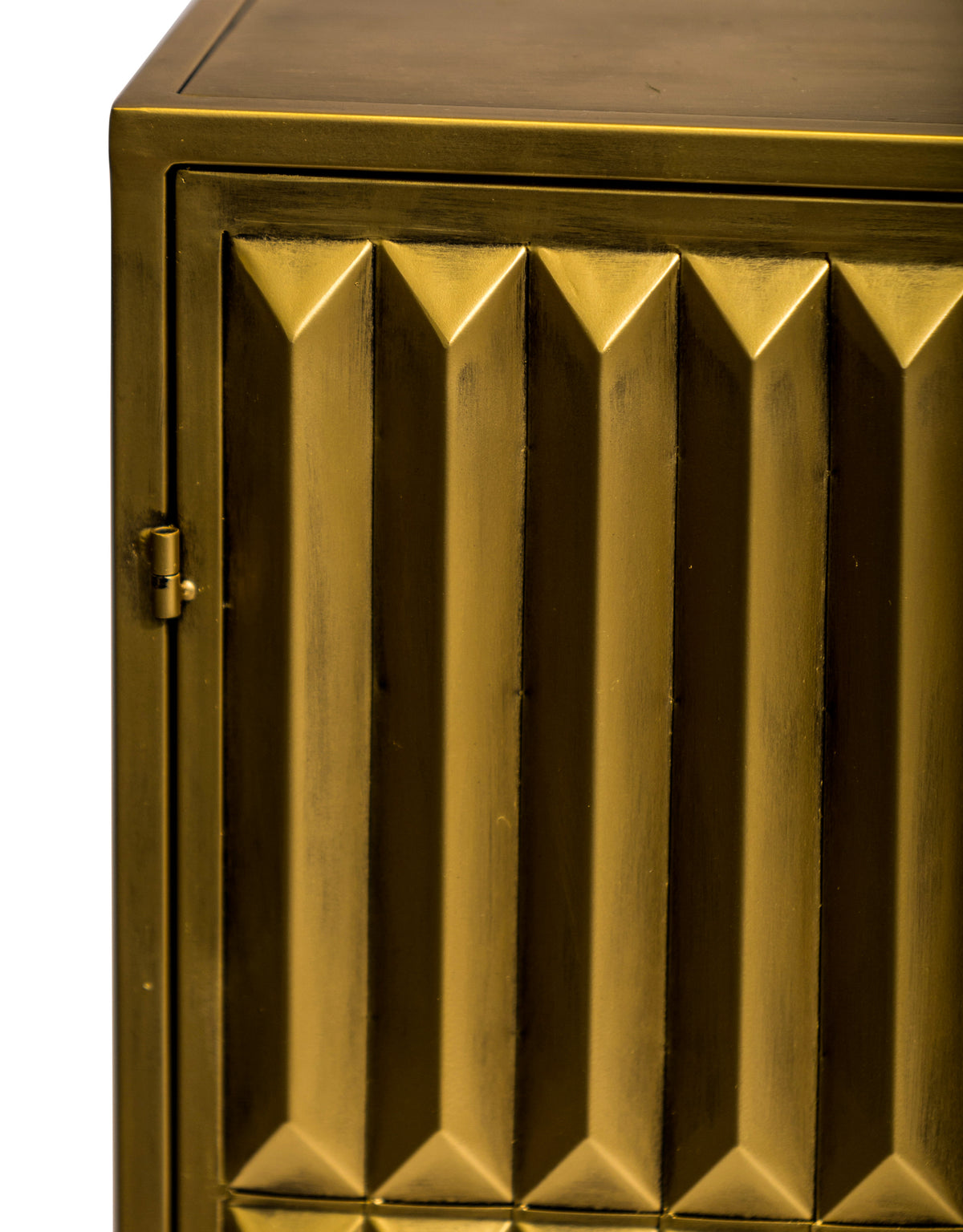 Industrial Gold "Fitzgerald" 2 Door Metal Side Cabinet