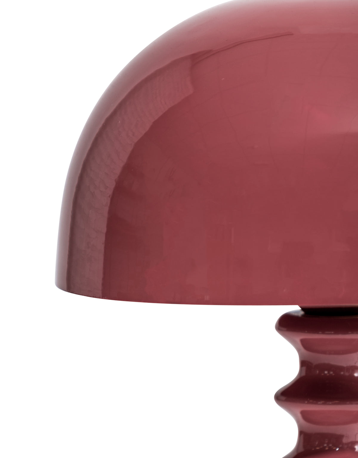 Terracotta Pink Large Ribbed Table Lamp
