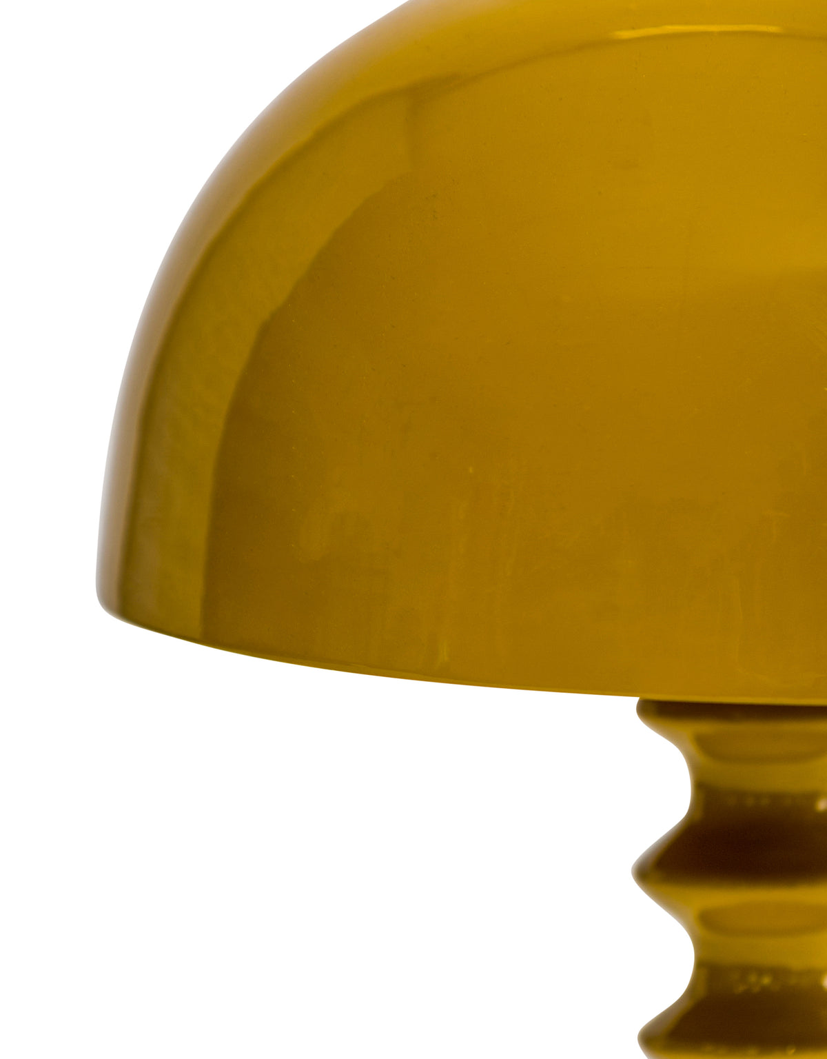 Mustard Yellow Large Ribbed Table Lamp
