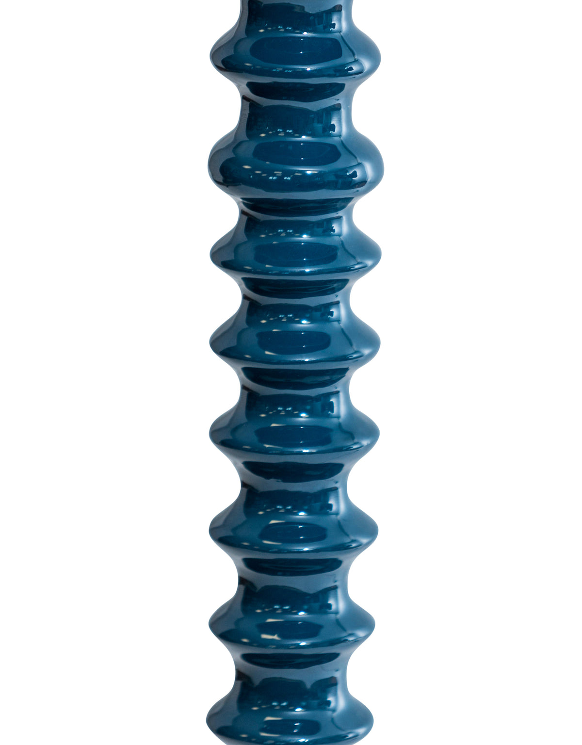 Indigo Ribbed Floor Lamp