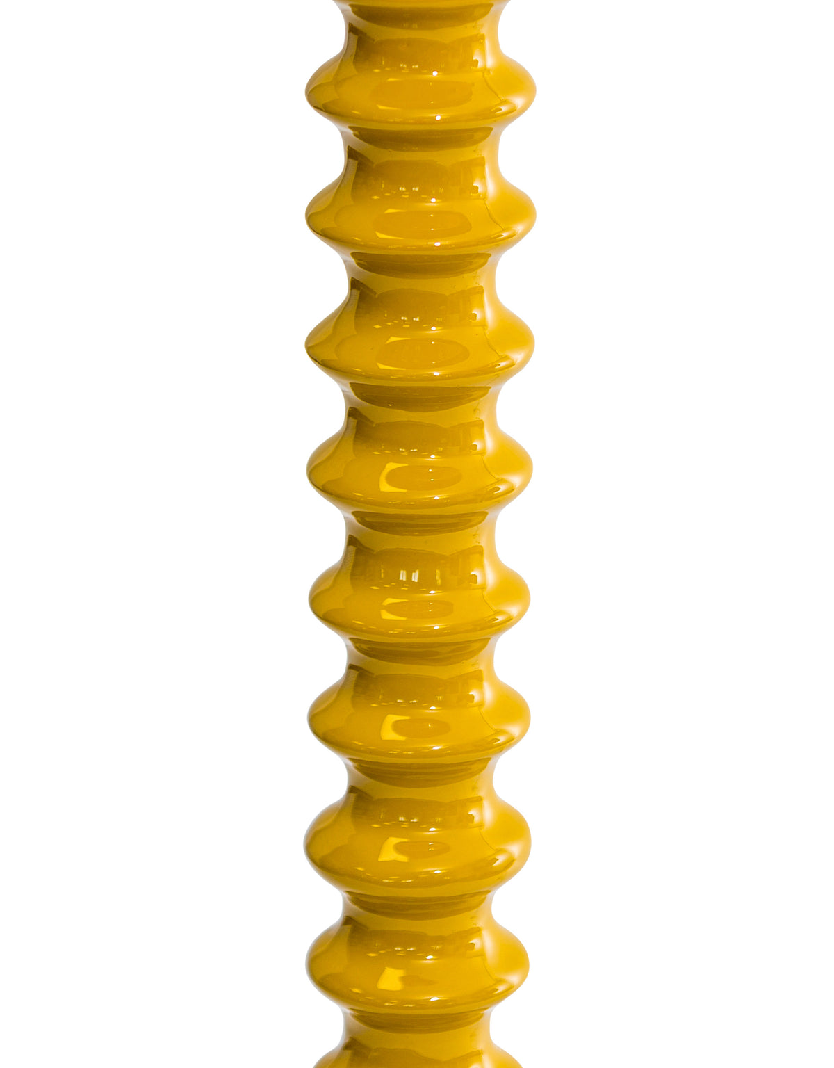Mustard Yellow Ribbed Floor Lamp