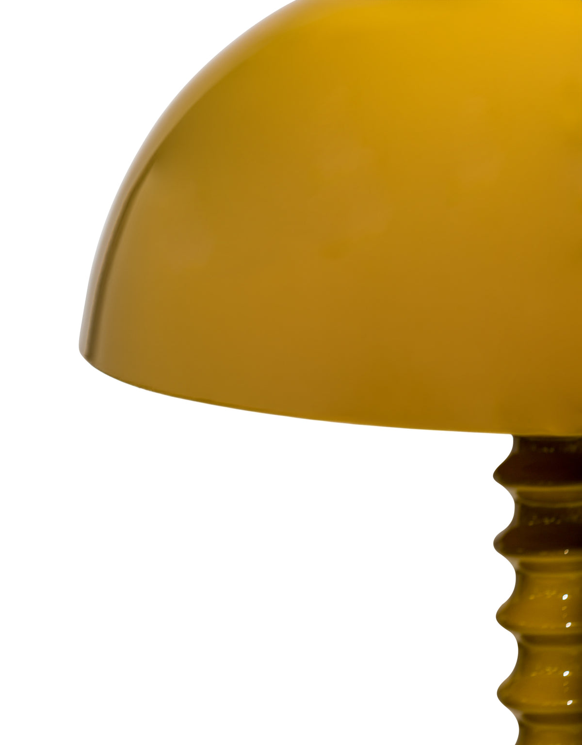 Mustard Yellow Ribbed Floor Lamp