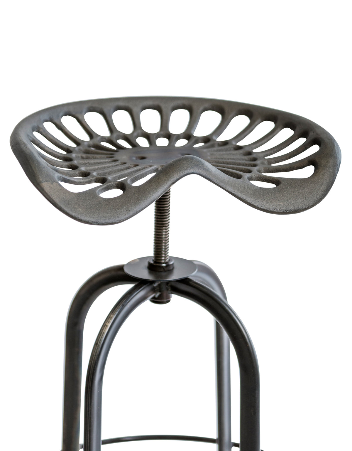 Industrial "Tractor-Seat" Style Adjustable Bar Stool