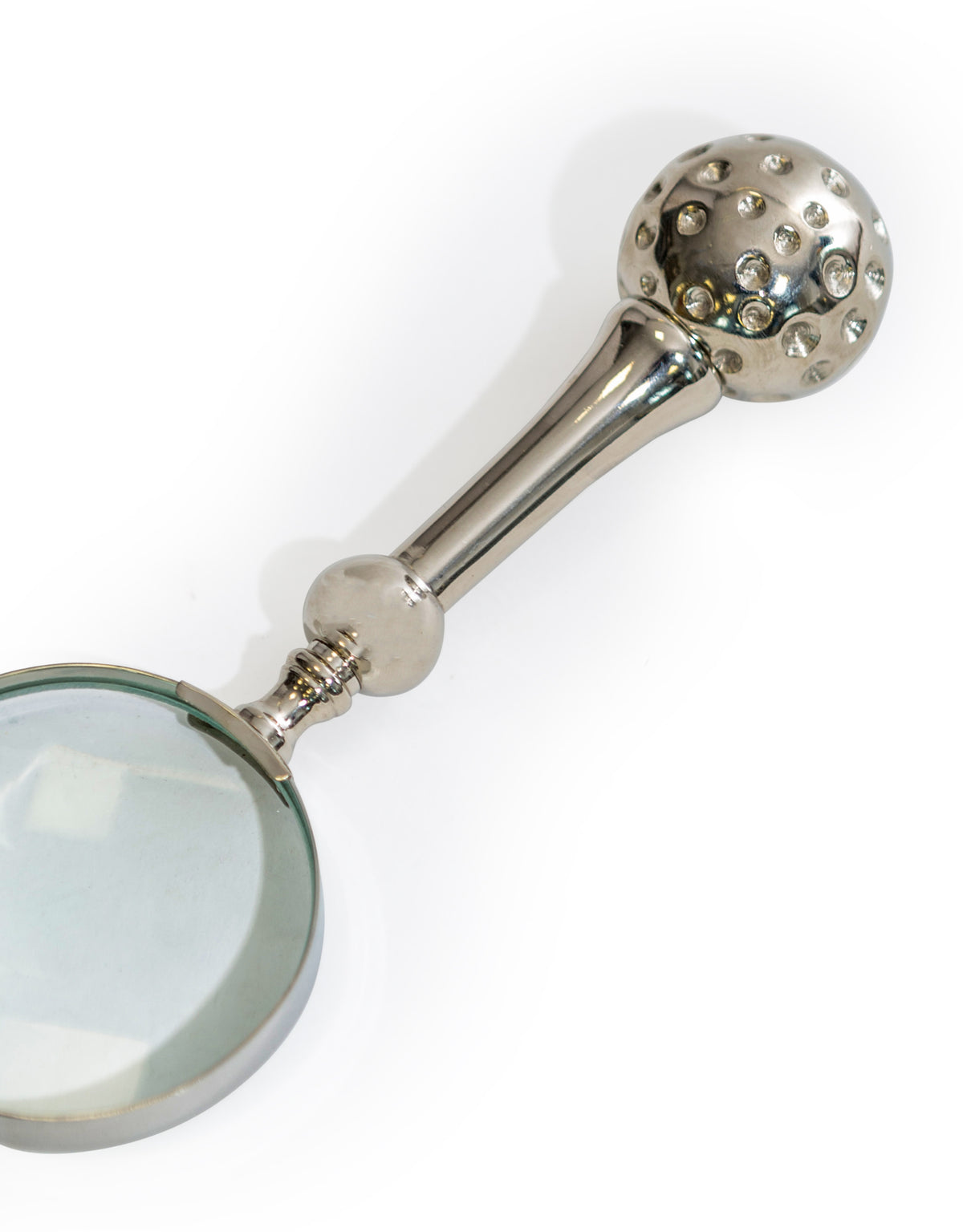 Large Golf Ball On Tee Magnifying Glass