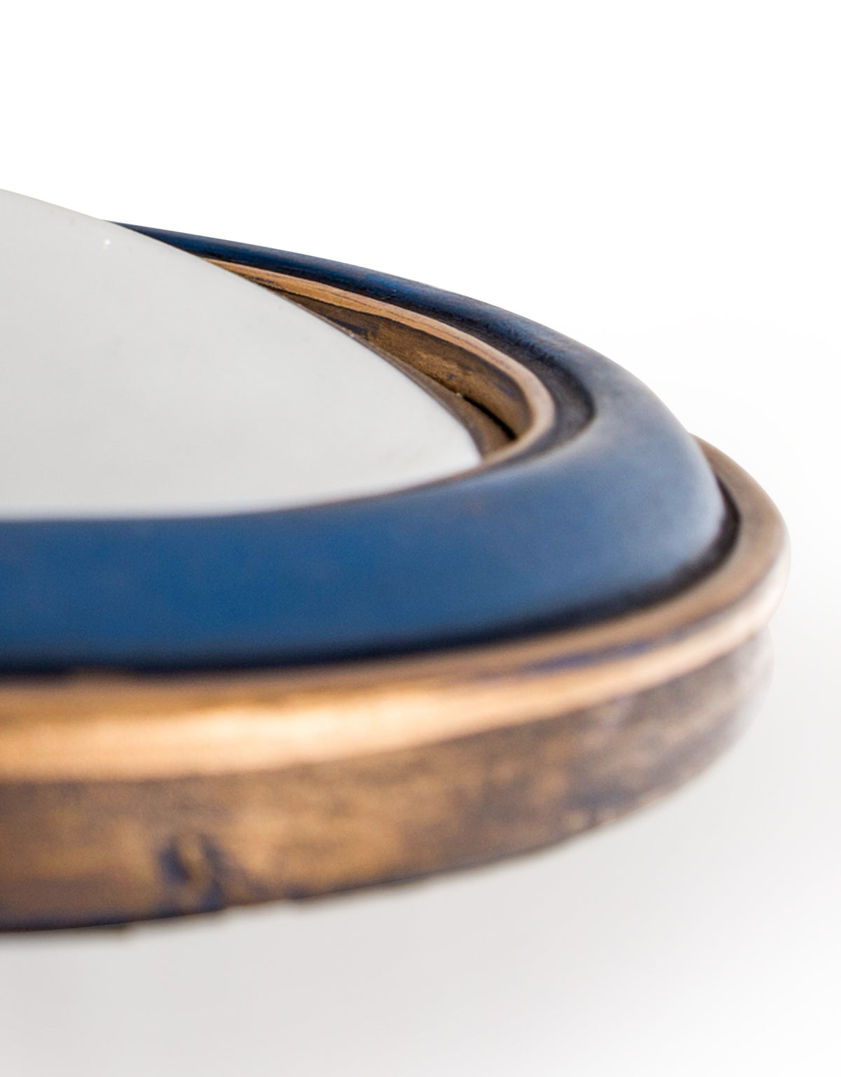 Set of 36 Blue/Red/Green With Gold Inner Frame Convex Mirrors