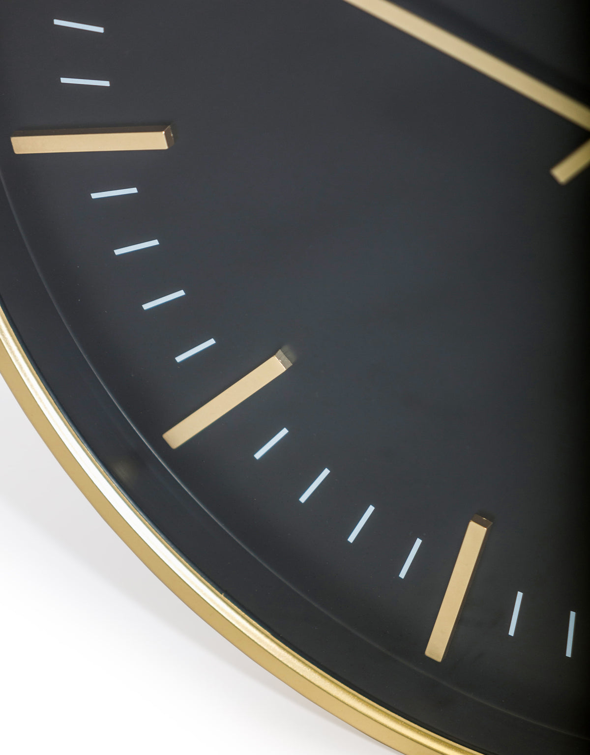 Large Black & Gold Classic Wall Clock