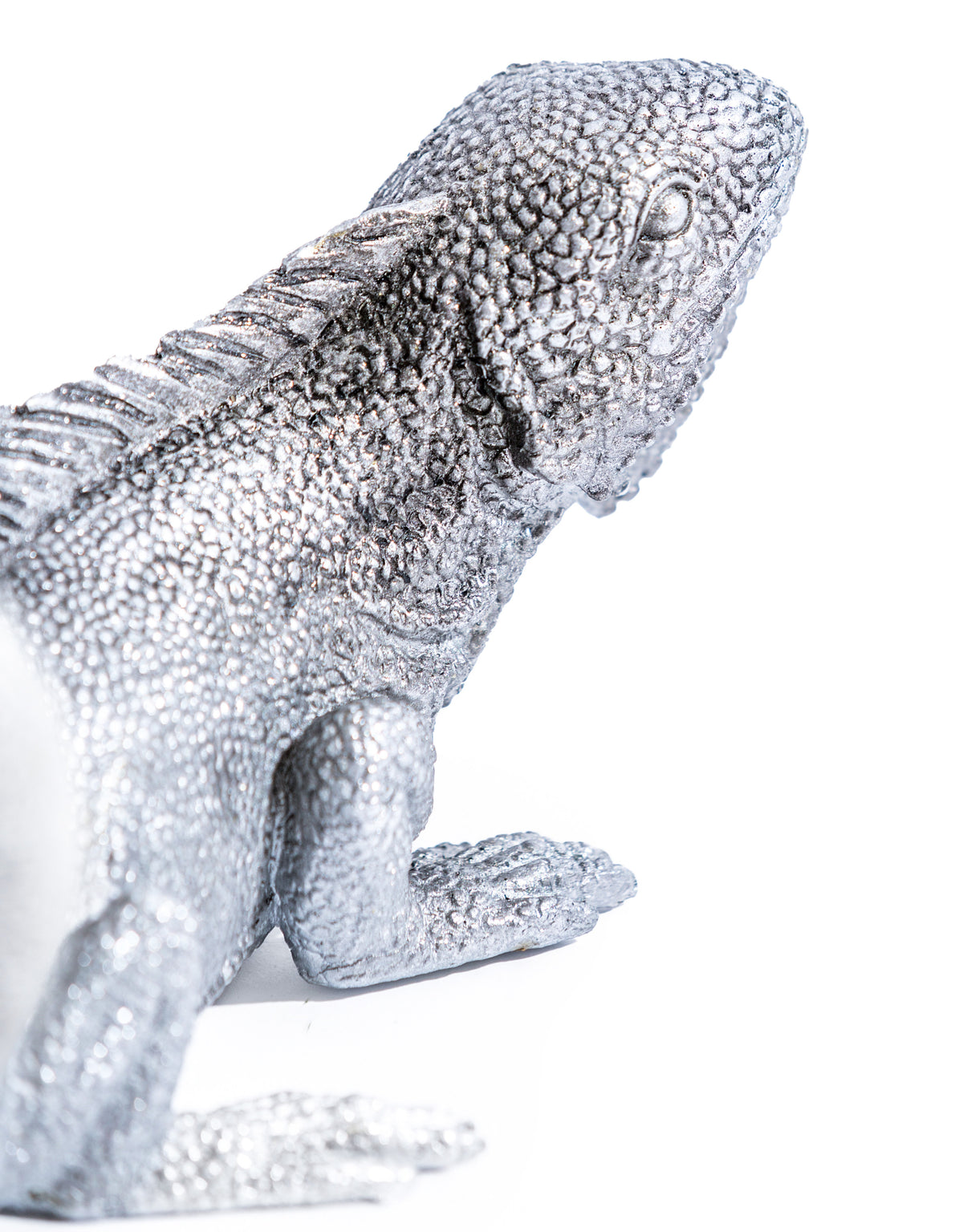Silver Iguana Lamp