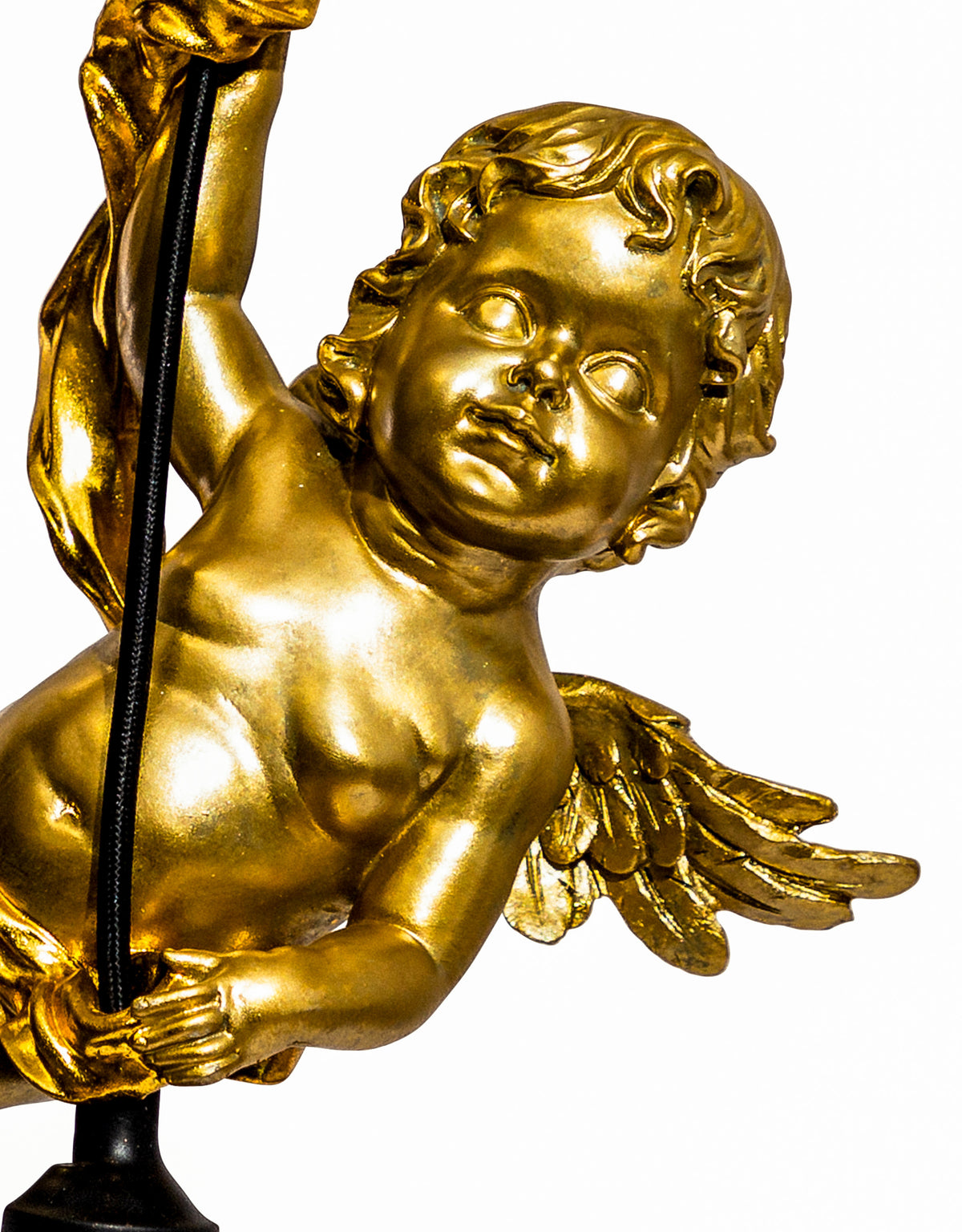 Antique Gold Cherub Ceiling Pendant