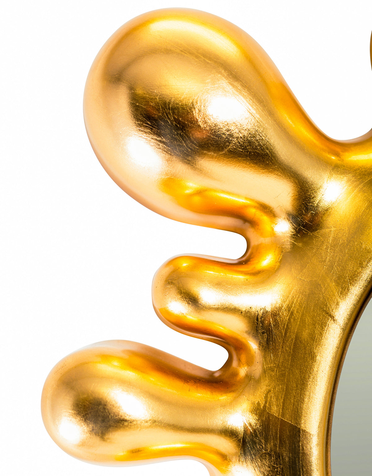 Large Gold "Splash" Wall Mirror