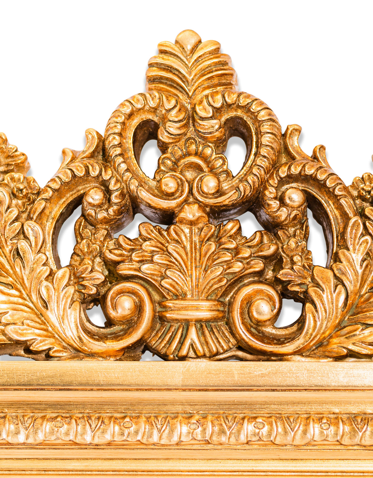 Gold Baroque Floral Mirror