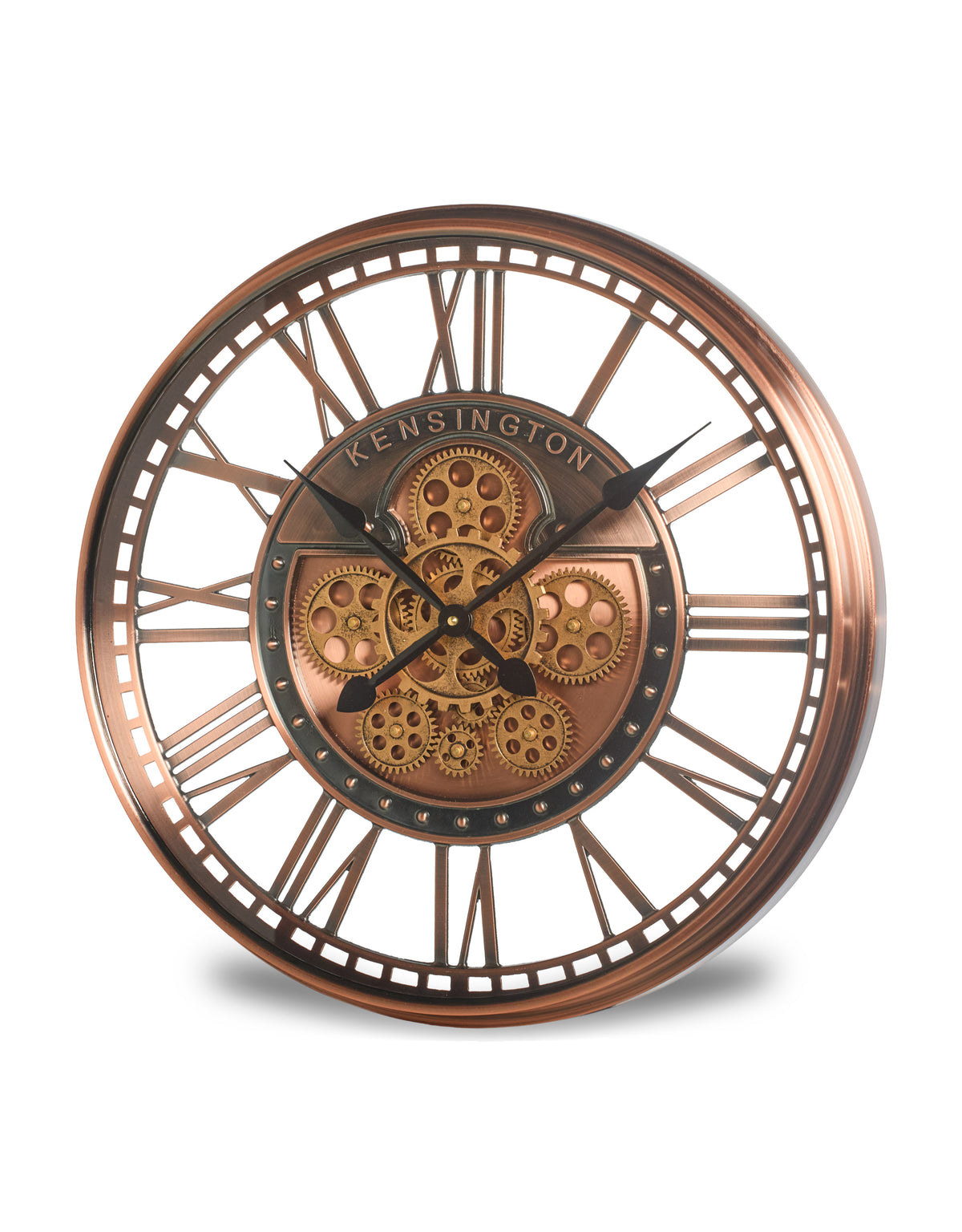 Brushed Copper Kensington Wall Clock