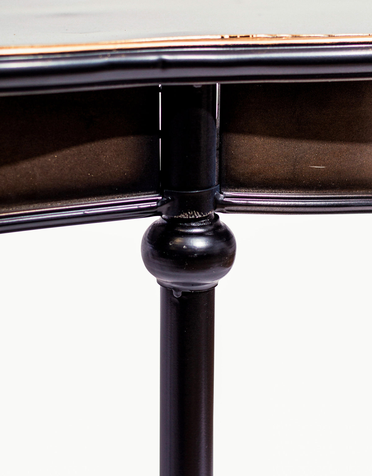 Black & Antique Gold "Orwell" Console Table