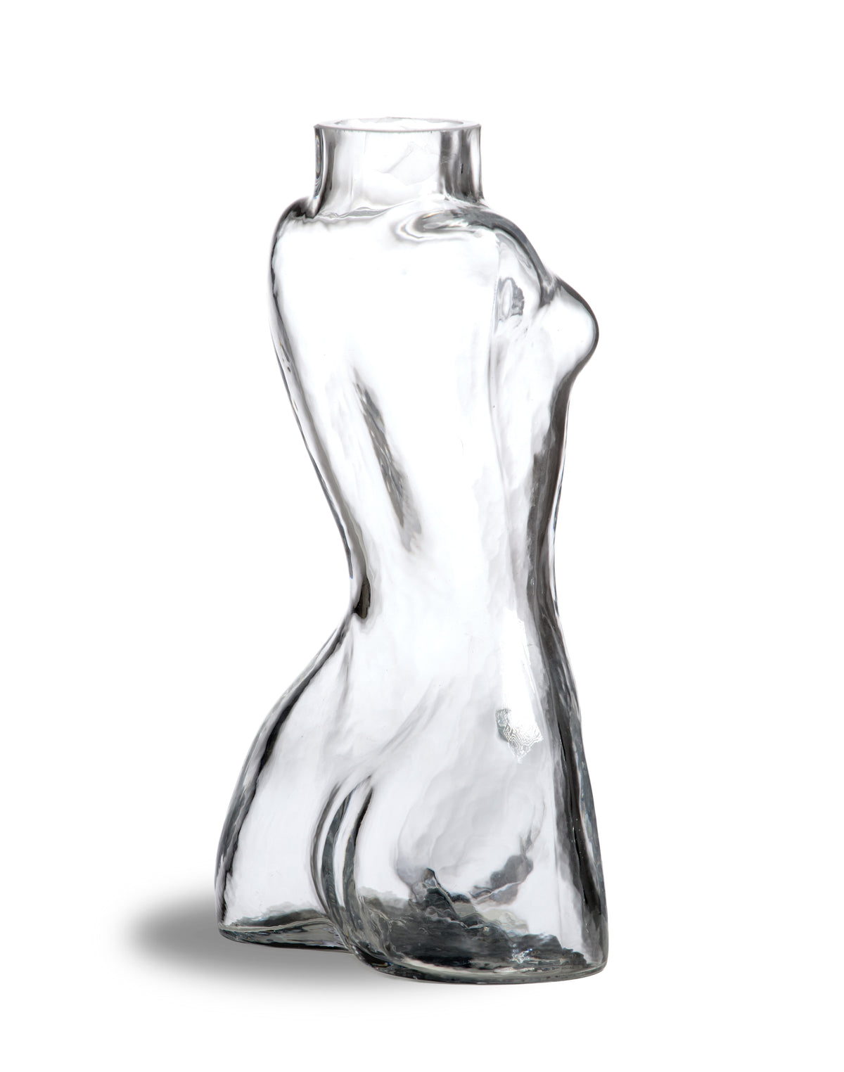 Clear Female Body Glass Stem Vase