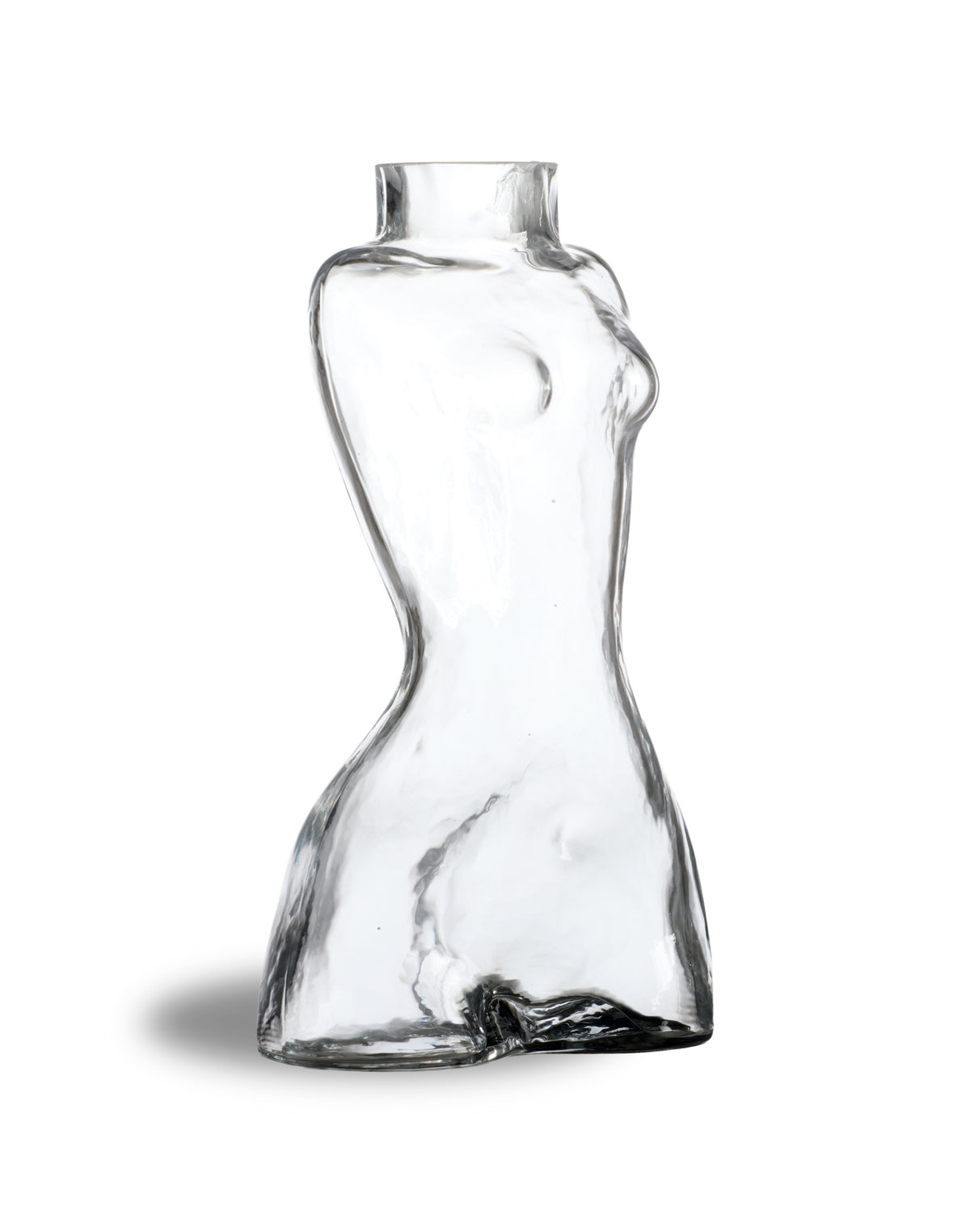Clear Female Body Glass Stem Vase