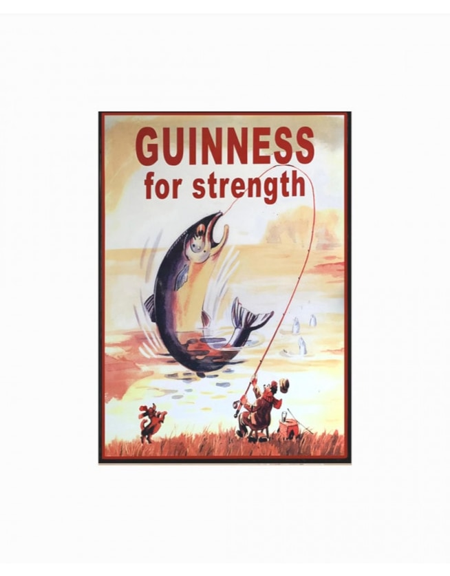 Retro Metal "Strength" Wall Sign 30x40cm
