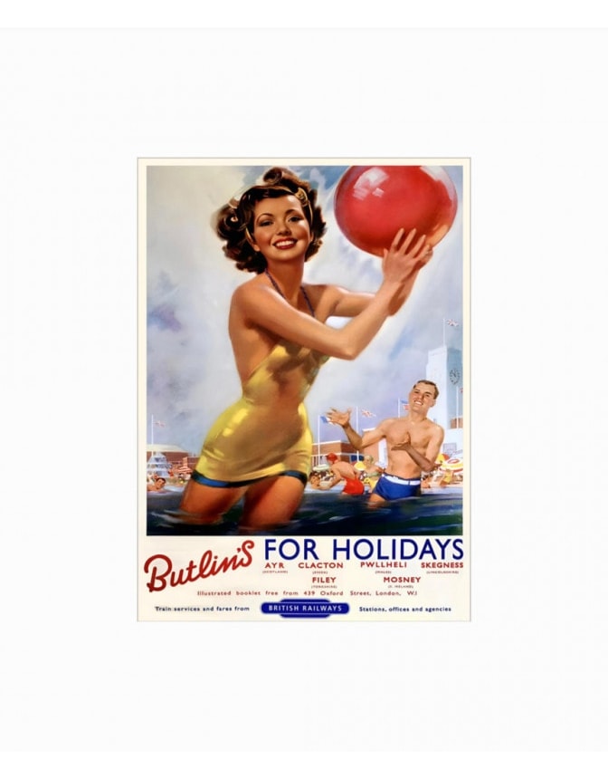 Retro Metal Holiday Wall Sign 30x40cm