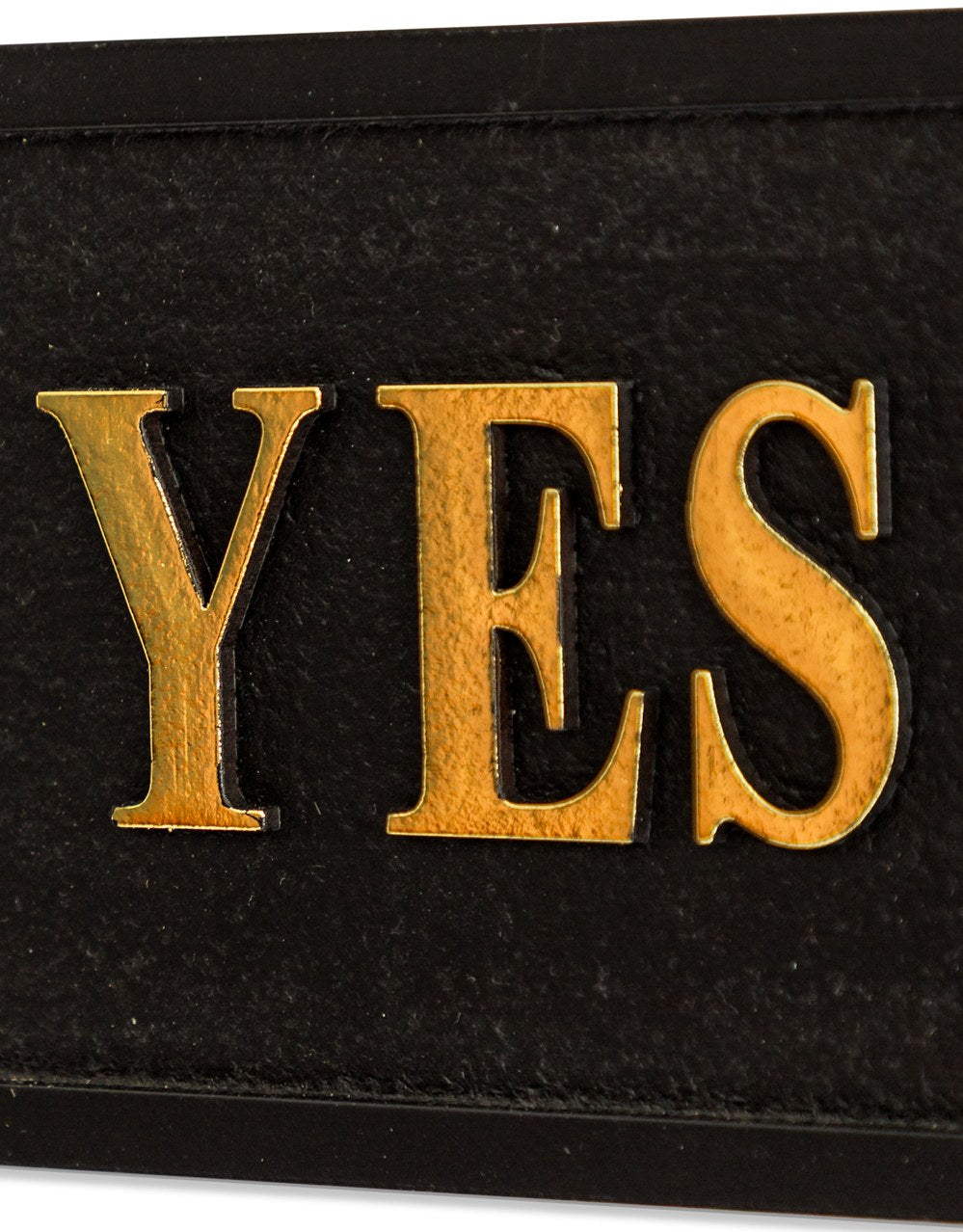 Black & Gold "Yes Chef" Wall Sign
