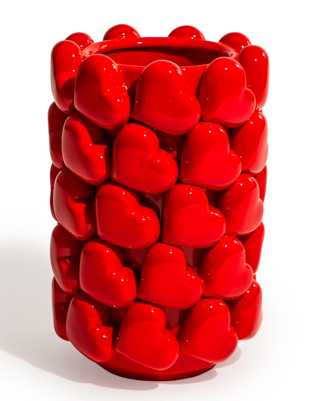 Large Multi Heart Ceramic Vase