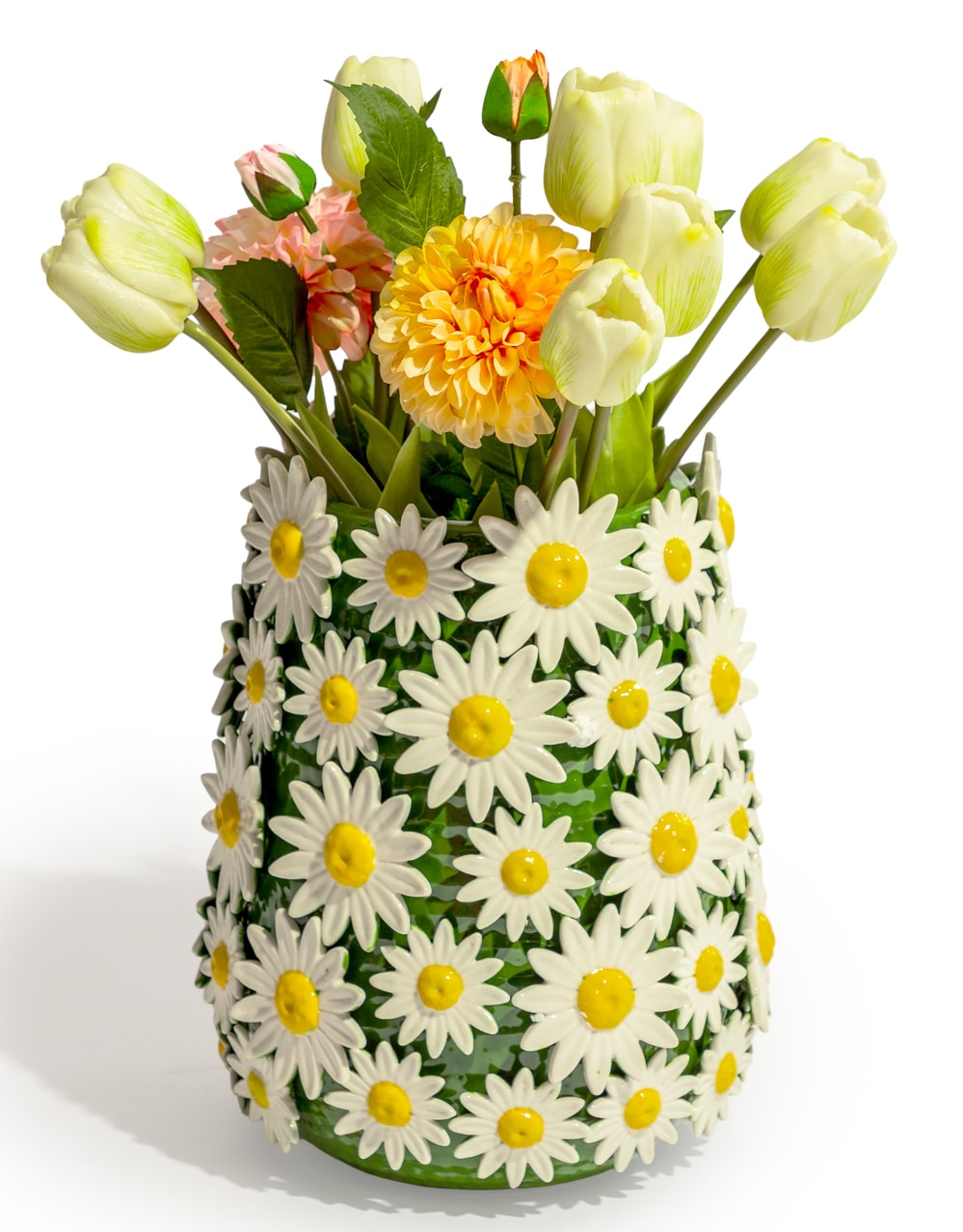 Ceramic Large Multi Daisy Vase