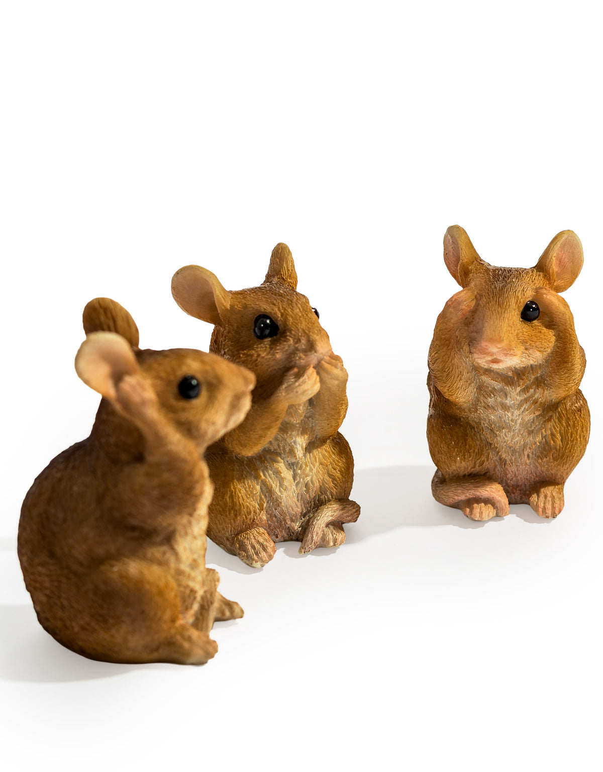 Set of 3 "Hear / Speak / See No Evil" Mice