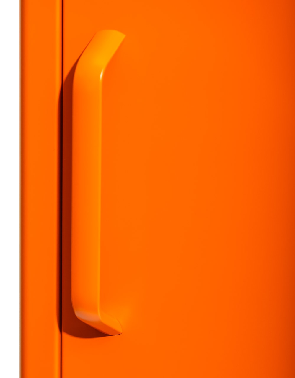Tall Steel Metal Locker in Burnt Orange
