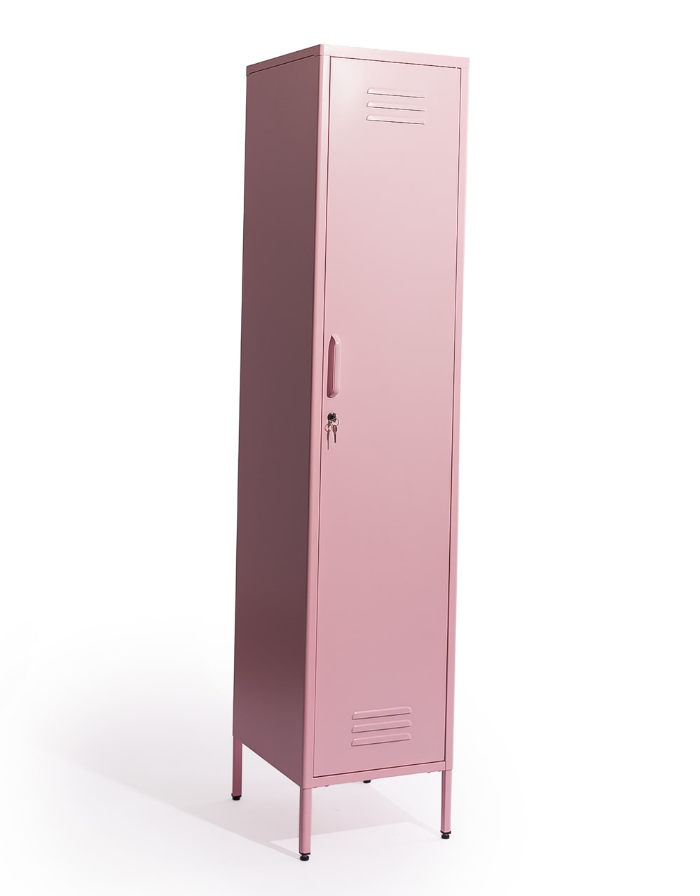 Tall Steel Metal Locker in Baby Pink