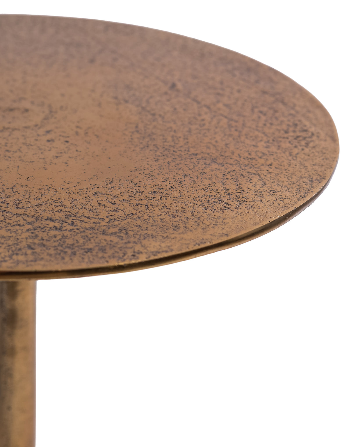 Aluminium Antique Gold Side Table