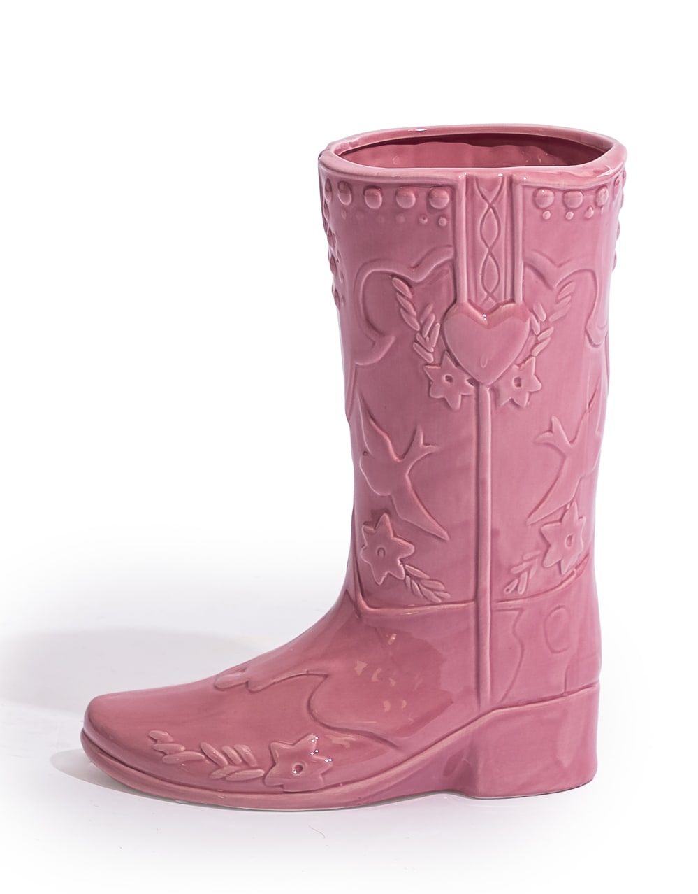 Large Pink "Swiftie" Cowboy Boot Ceramic Vase