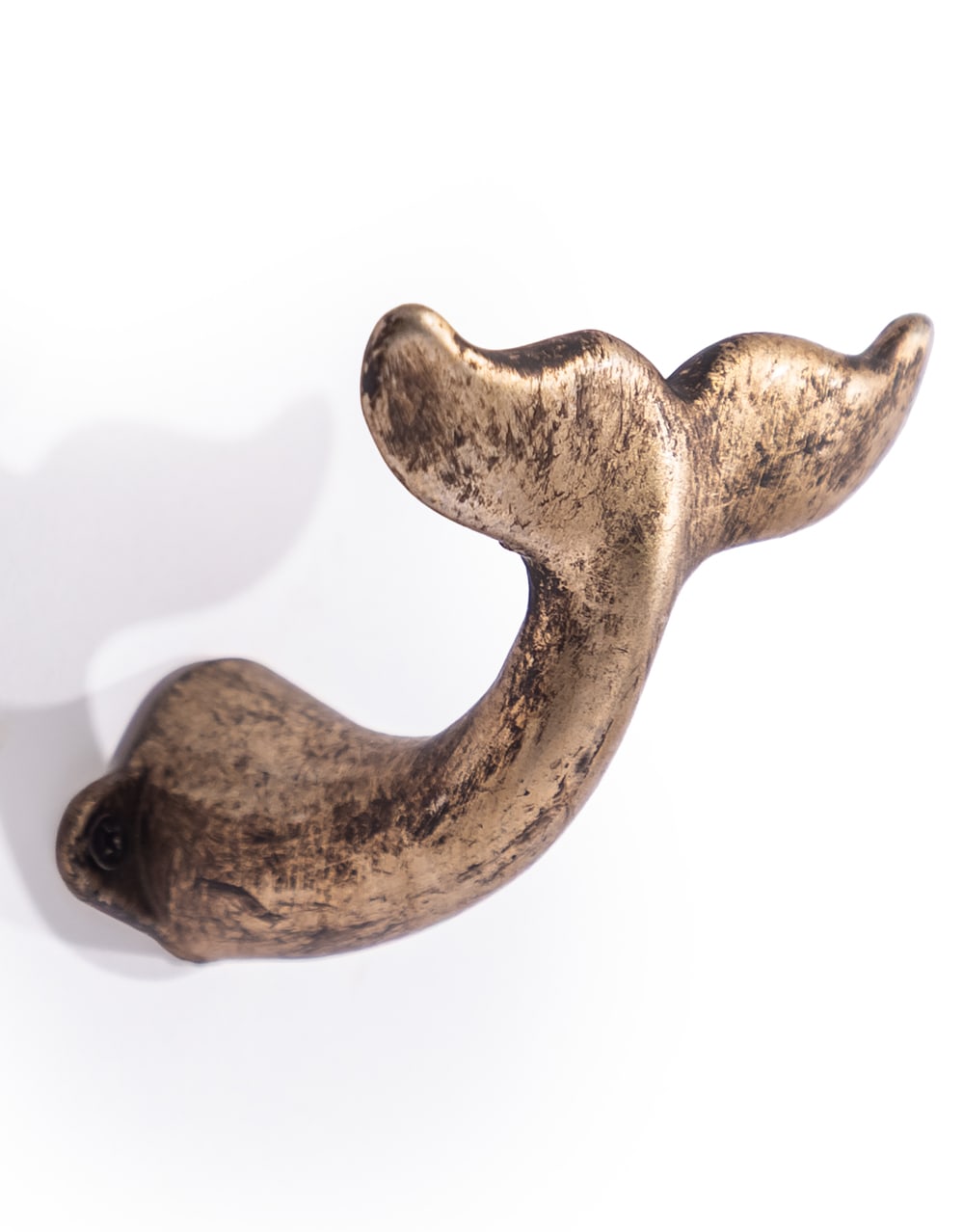 Gold Whale Tail Coat Hook