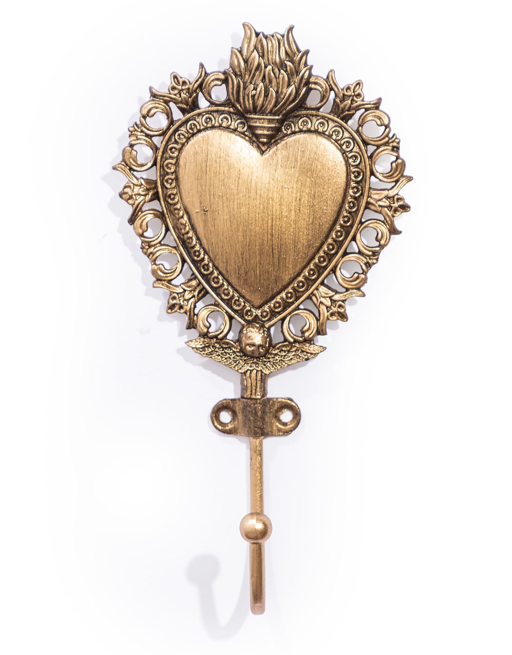 Gold "Sacred Heart" Coat Hook